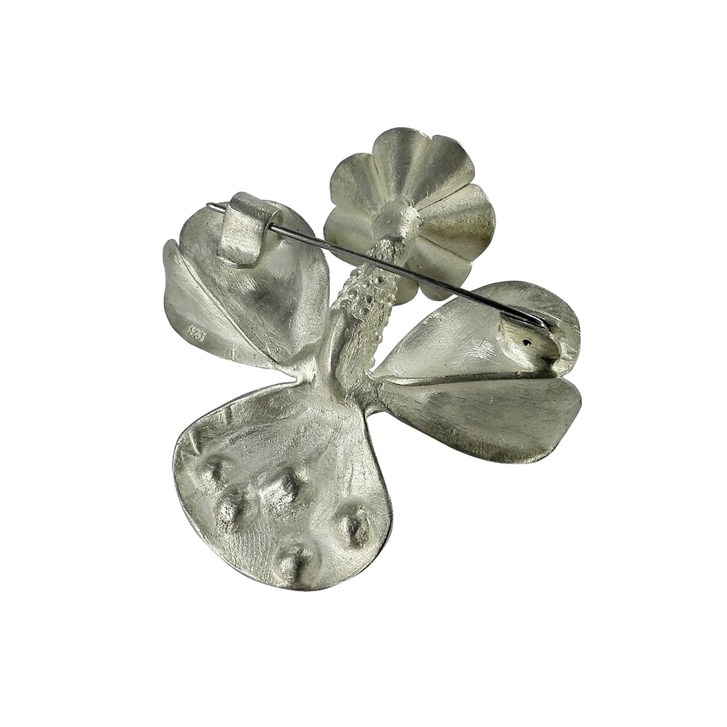 Unikat Brosche aus Silber Natur inspiriert von Dörte Dietrich Schmuck Leipzig
