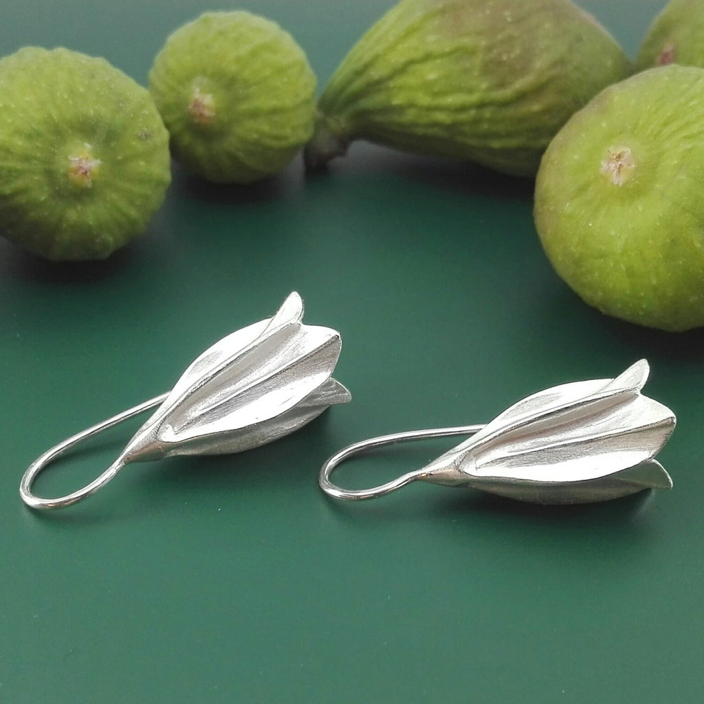 Ohrringe Glockenblumen aus Silber von Dörte Dietrich Schmuck Leipzig