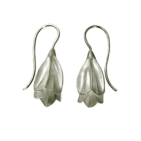 Ohrringe Glockenblumen aus Silber von Dörte Dietrich Schmuck Leipzig
